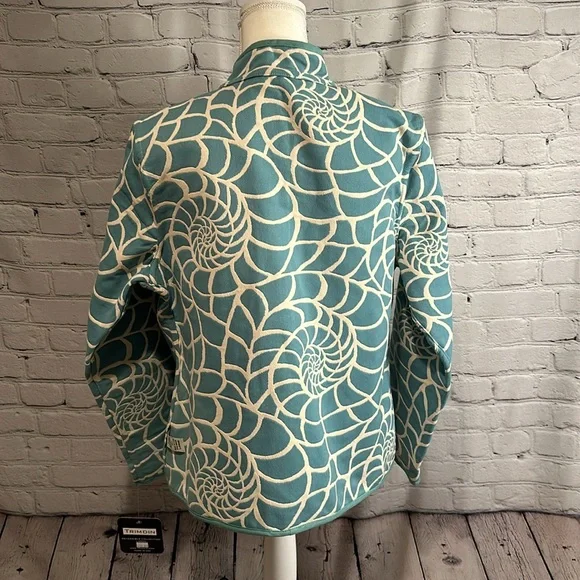 Trimdin Classic Reversible Jacket Aqua/White Large - Picture 4 of 6
